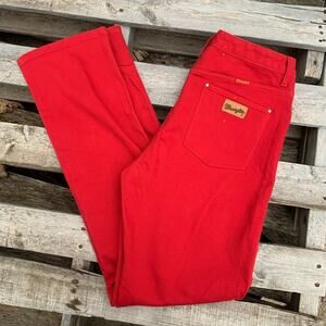 Vintage 90s 18MWZ Wrangler jeans red taper ankle high rise wedgie 13/14x34